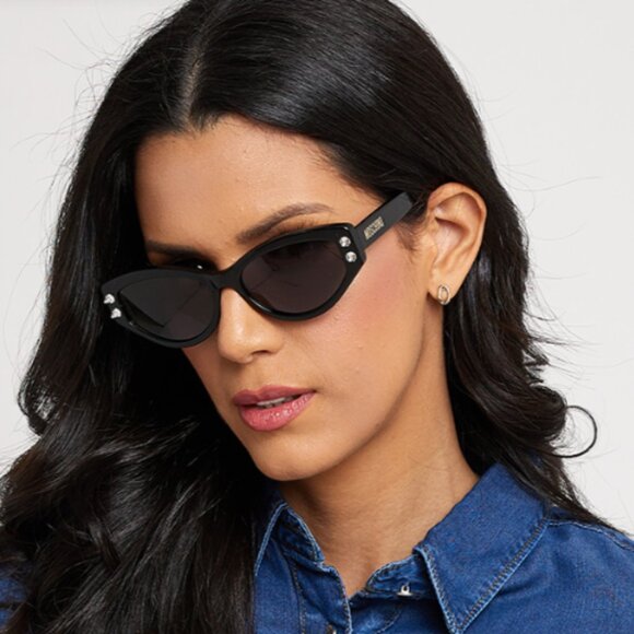MOSCHINO Cat eye sunglasses with rhinestones NWOT! ๐๐๐ - Picture 14 of 15